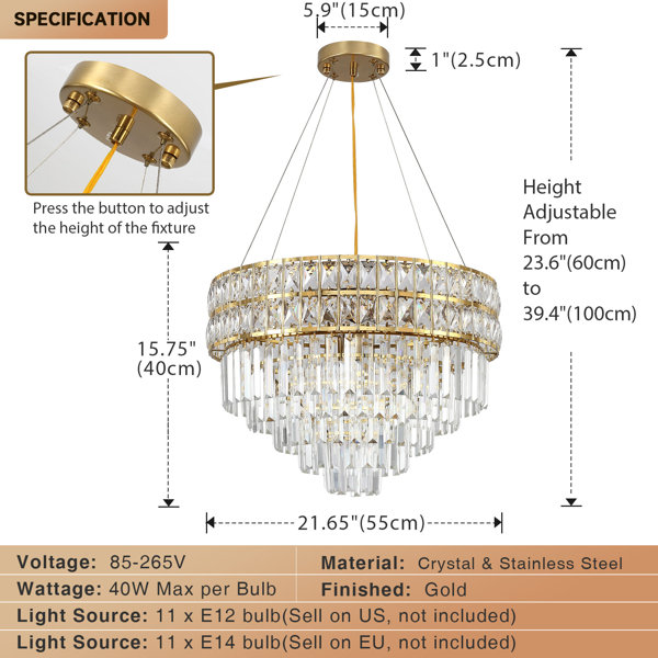 Sertorio 11 - Light Dimmable Chandelier